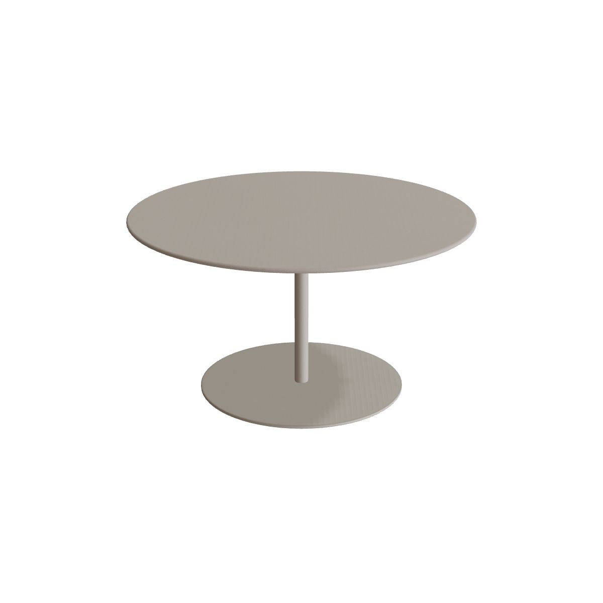 Royal Botania Butler Loungetisch 90 cm, Gestell pebble, Keramik perlgrau (Pearl Grey)