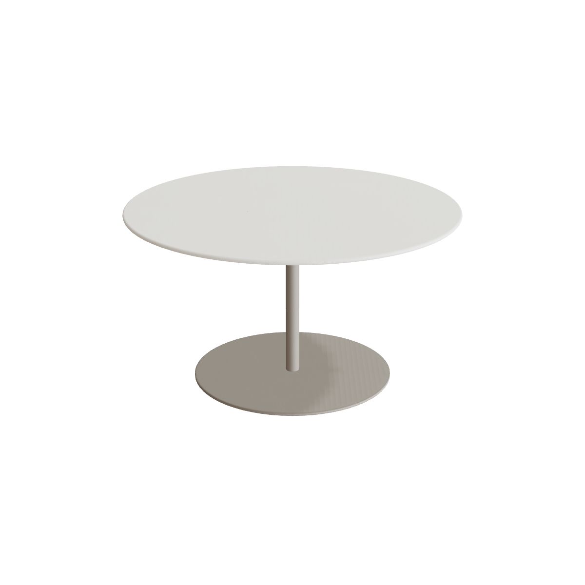 Royal Botania Butler Loungetisch 90 cm, Gestell pebble, Keramik weiß (white)