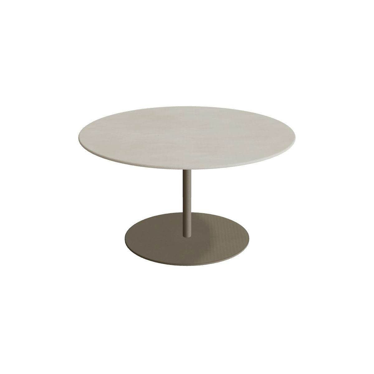 Royal Botania Butler Loungetisch 90 cm – sand · Keramik zementgrau (Cemento Luminoso)