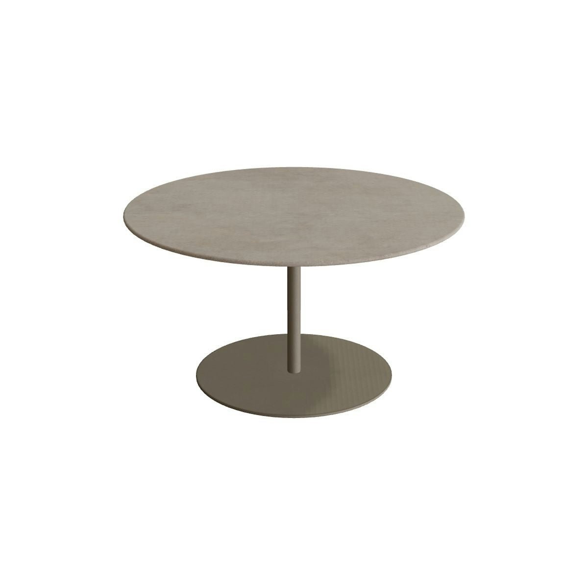 Royal Botania Butler Loungetisch 90 cm – sand · Keramik graubraun (Terra Sabbia)
