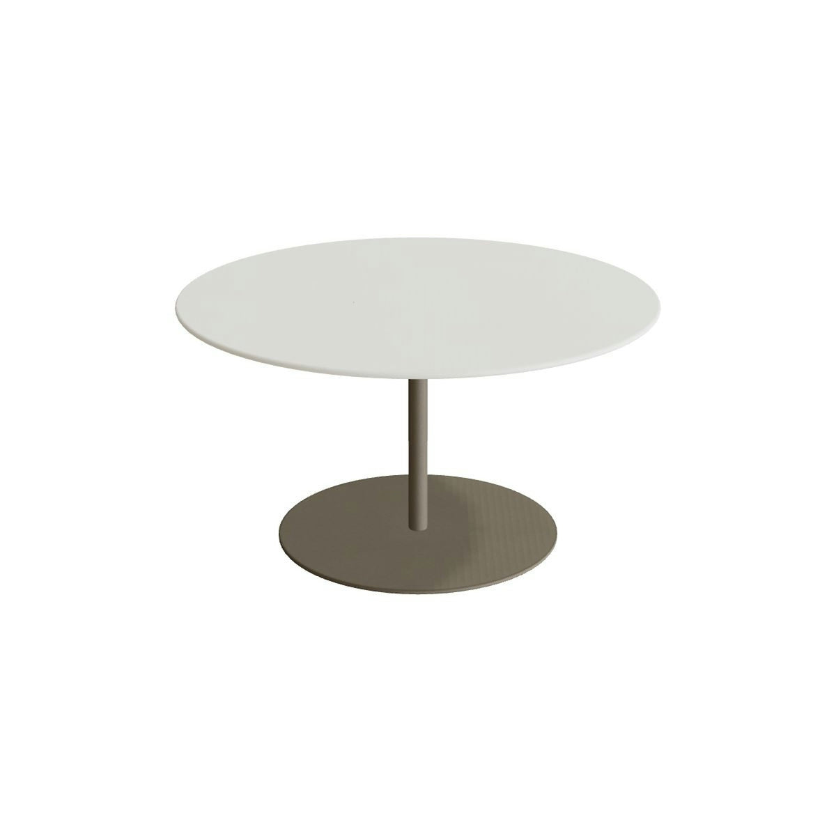Royal Botania Butler Loungetisch 90 cm – sand · Keramik weiß (white)