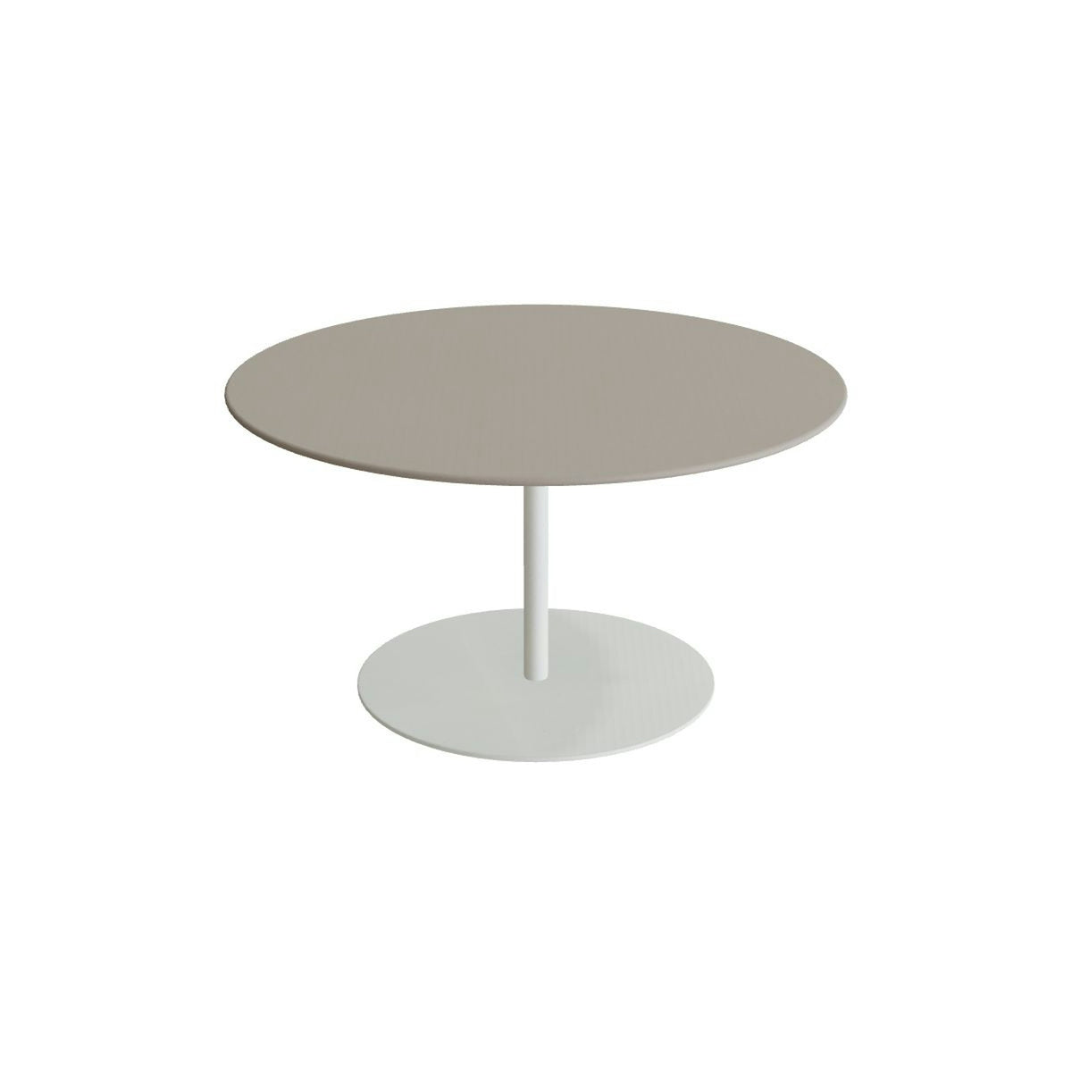 Royal Botania Butler Loungetisch 90 cm – weiß · Keramik perlgrau (Pearl Grey)