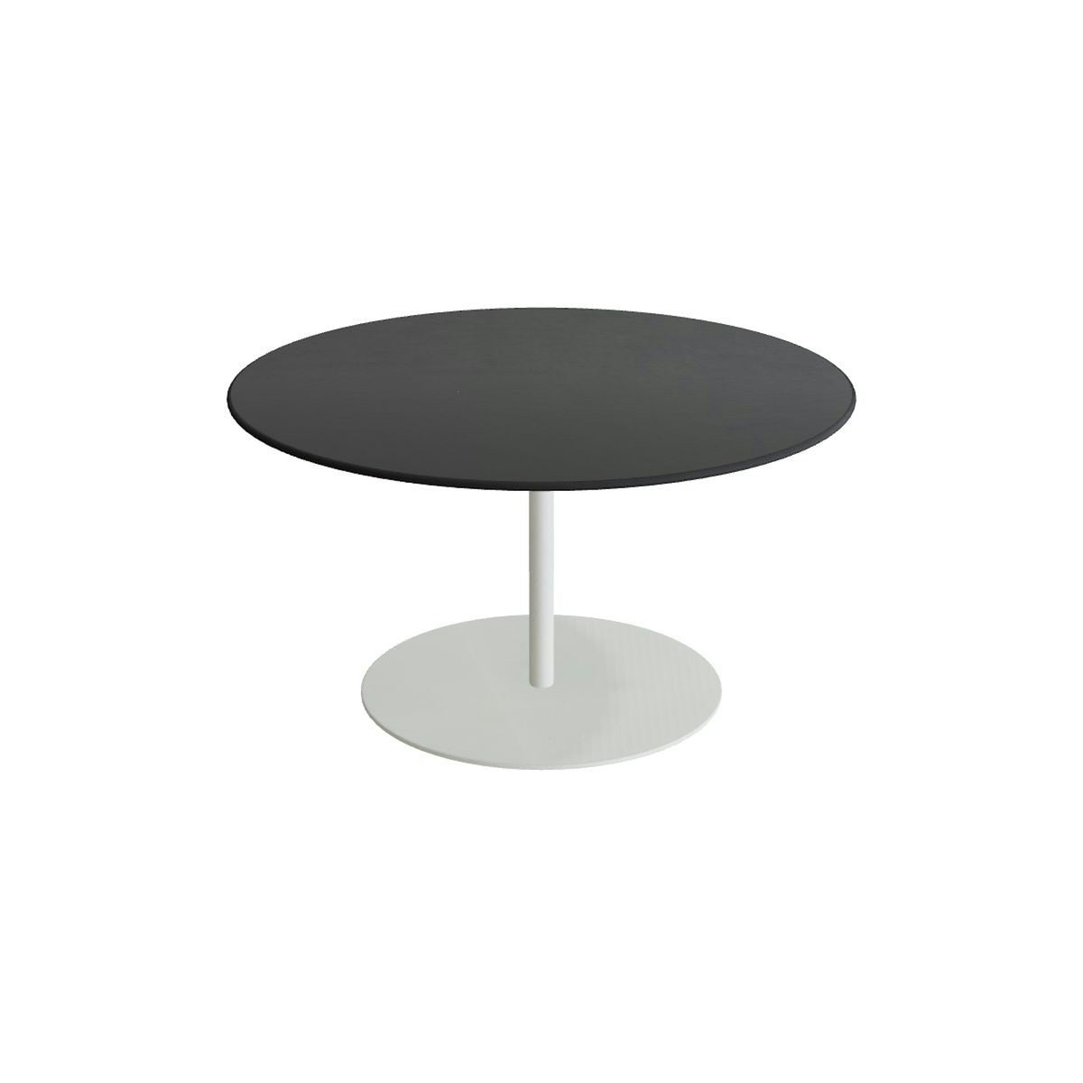 Royal Botania Butler Loungetisch 90 cm – weiß · Keramik schwarz (black)