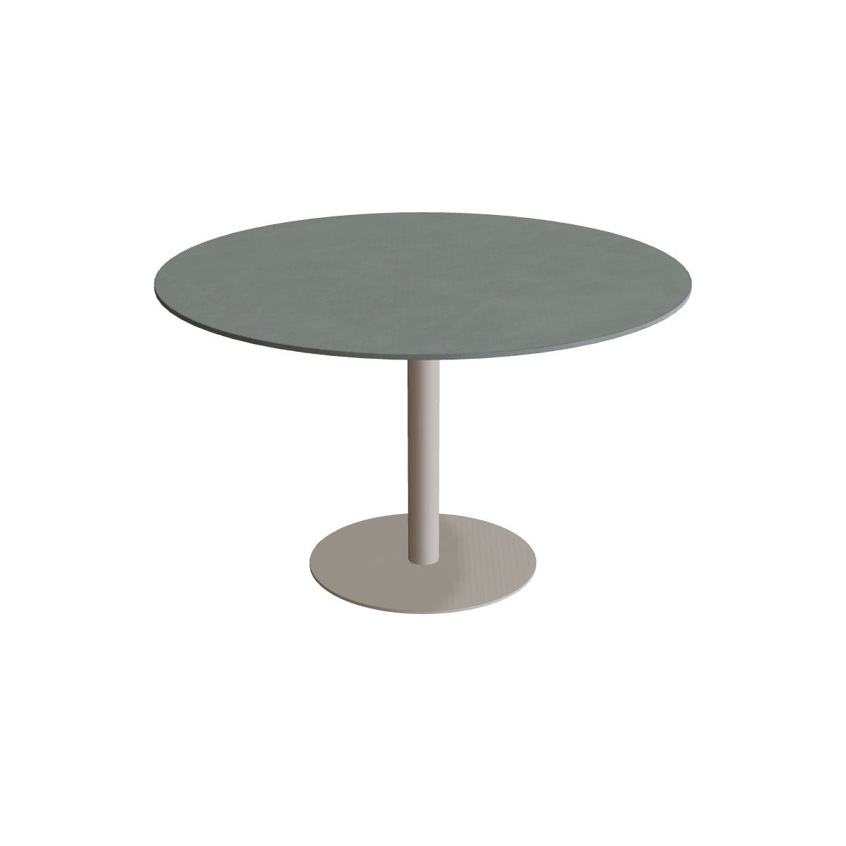 Royal Botania Butler Esstisch 120 cm rund, Gestell pebble, Keramik steingrün (Verdezza Amazon)