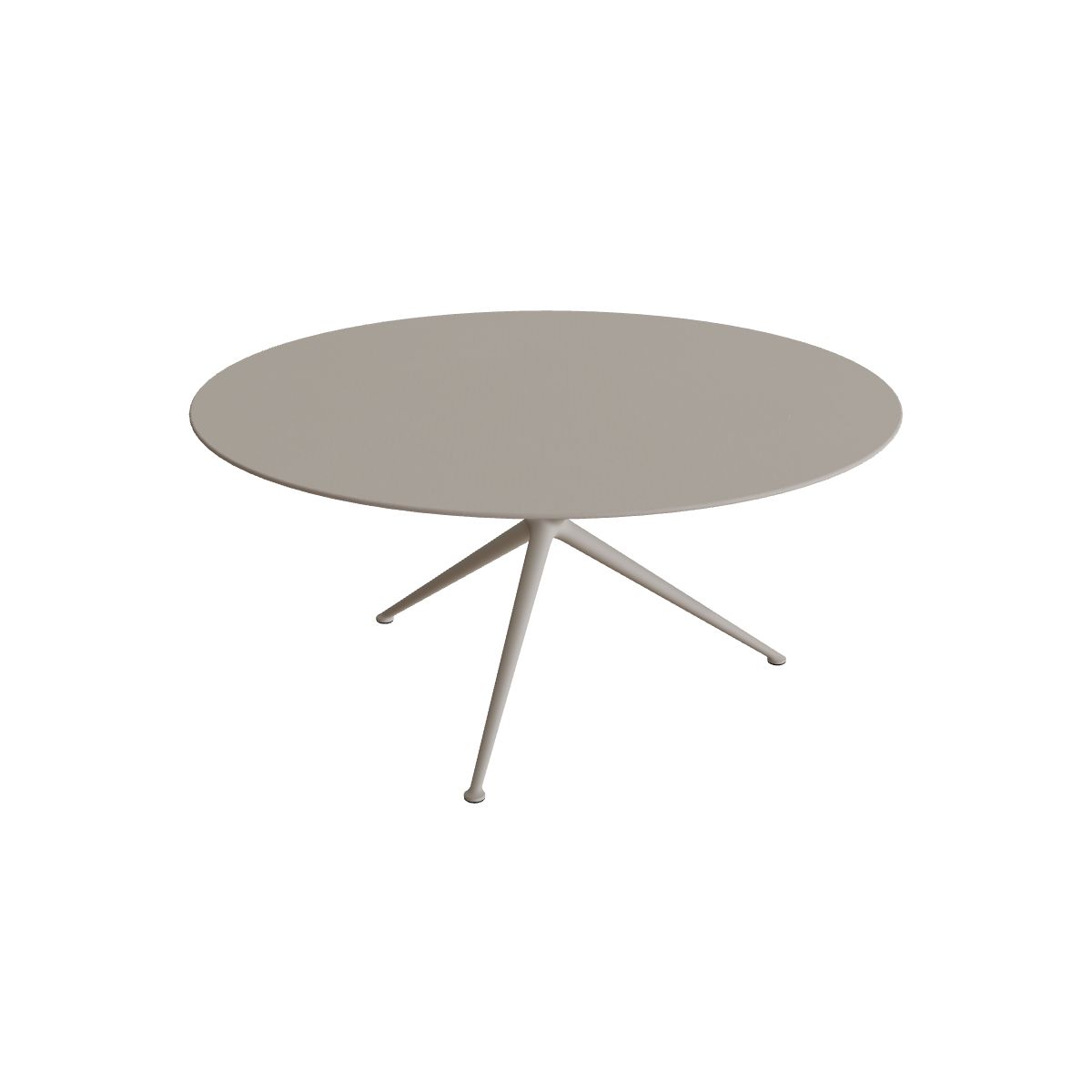 Royal Botania Exes Tisch rund 160 cm, Gestell pebble, Keramik perlgrau (Pearl Grey)