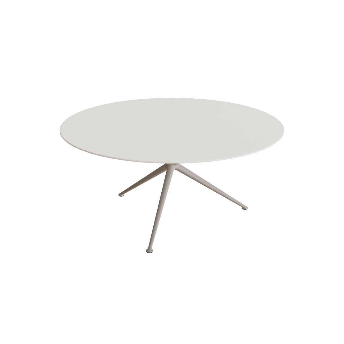 Royal Botania Exes Tisch rund 160 cm, Gestell pebble, Keramik weiß (white)