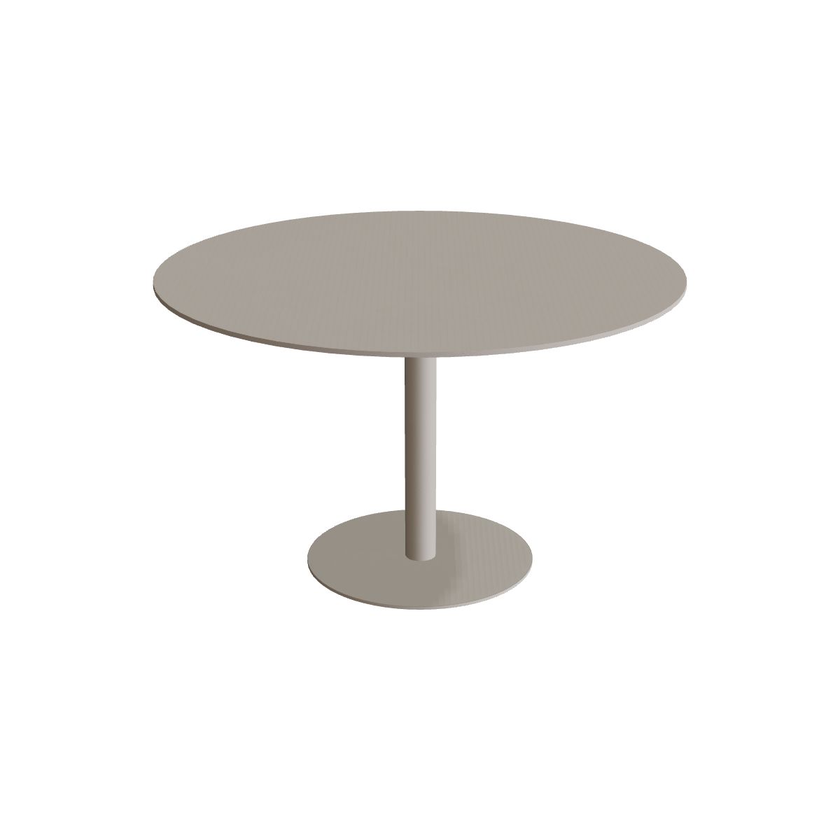 Royal Botania Butler Esstisch 120 cm rund, Gestell pebble, Keramik perlgrau (Pearl Grey)