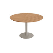 Royal Botania Butler Esstisch 120 cm rund, Gestell pebble, Teak