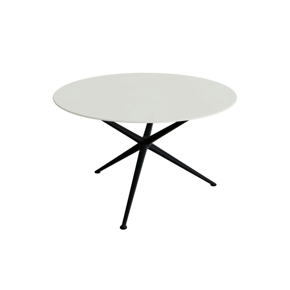 Royal Botania Exes Tisch rund 120 cm – anthrazit · Keramik weiß (white)