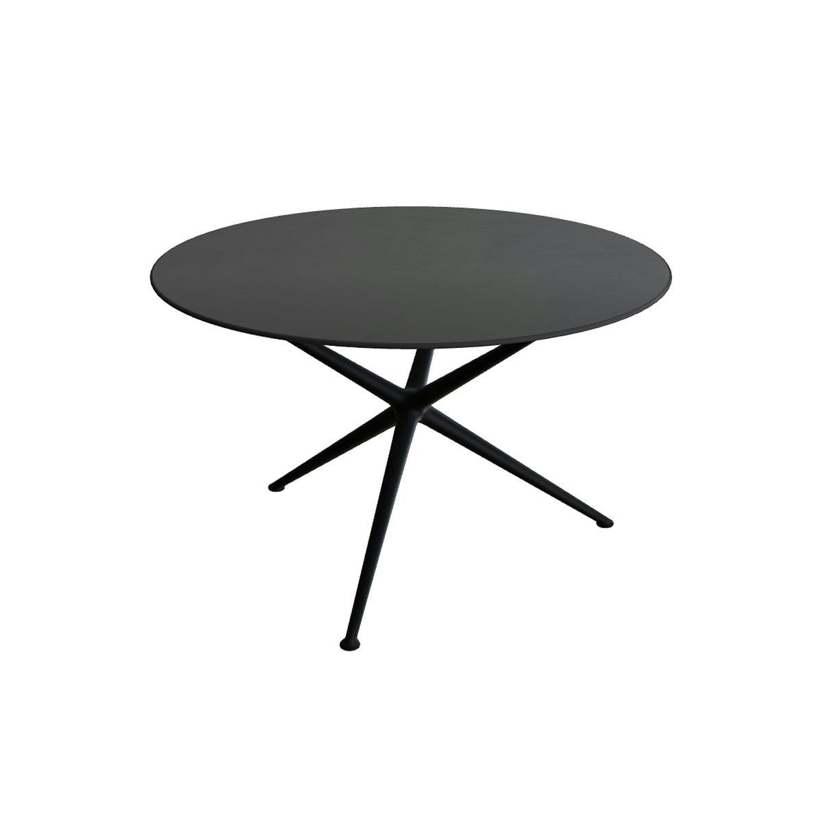 Royal Botania Exes Tisch rund 120 cm – anthrazit · Keramik schwarz (black)