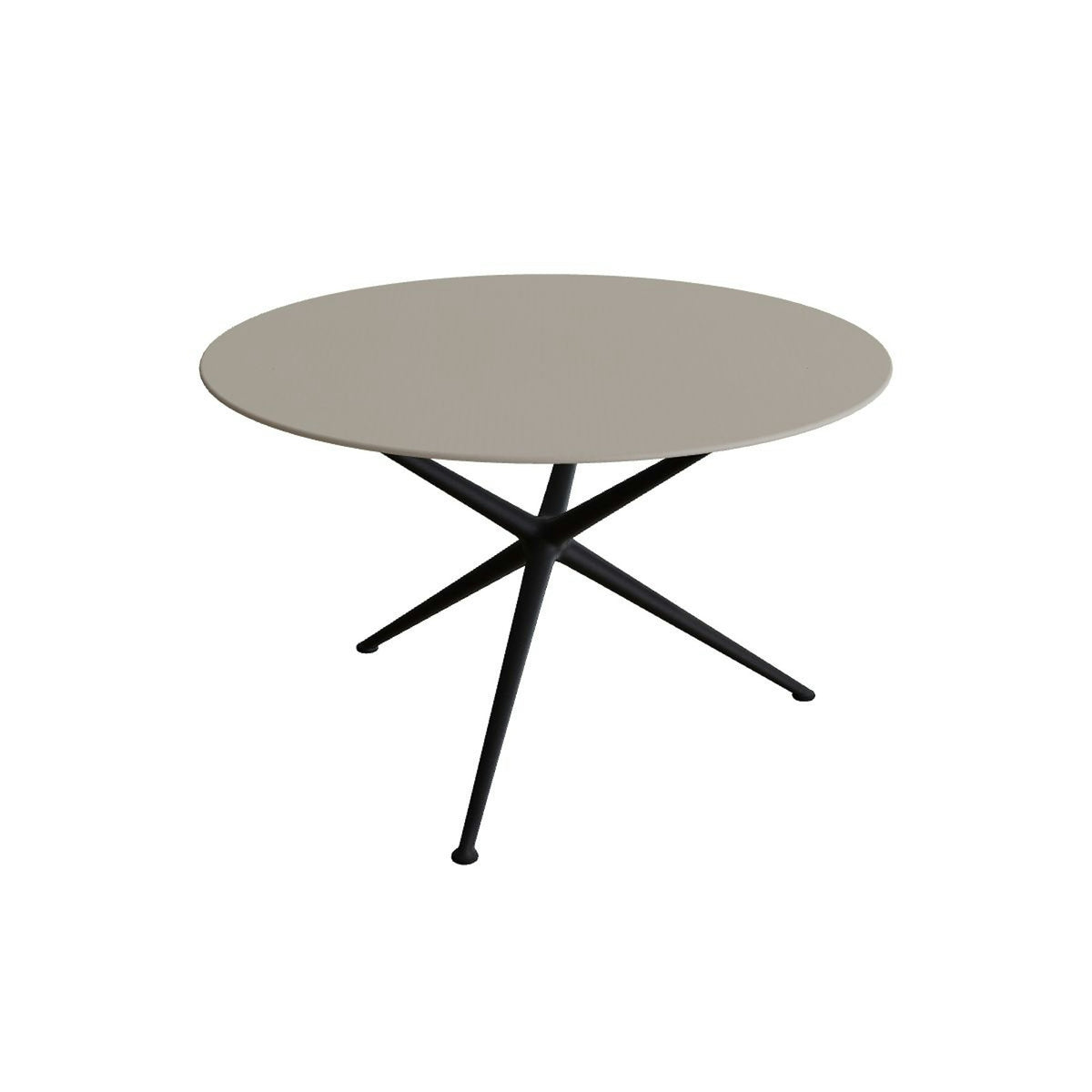 Royal Botania Exes Tisch rund 120 cm – bronze · Keramik perlgrau (Pearl Grey)