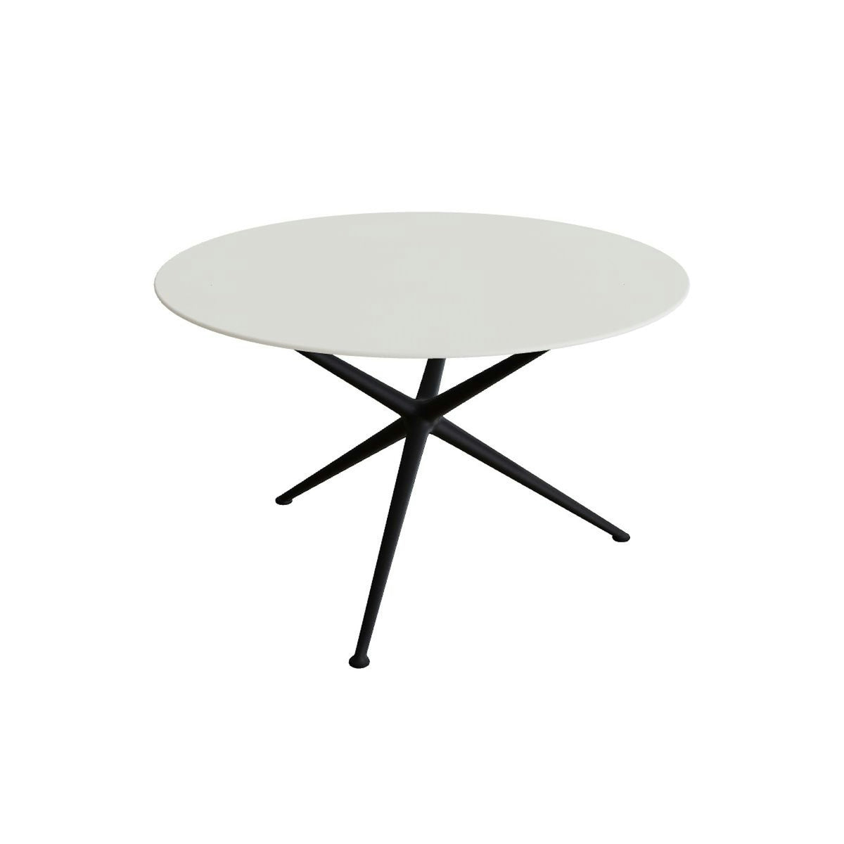 Royal Botania Exes Tisch rund 120 cm – bronze · Keramik weiß (white)