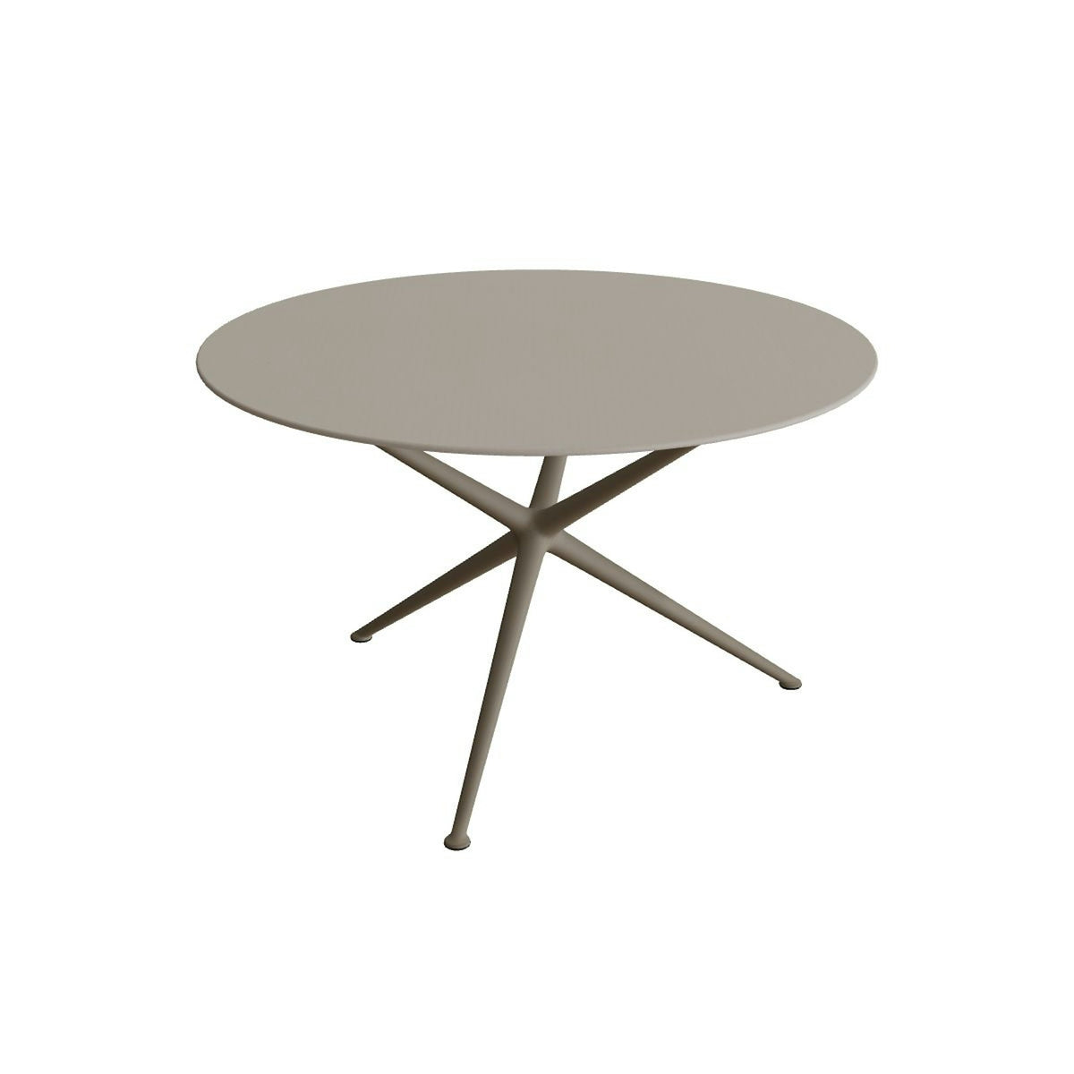 Royal Botania Exes Tisch rund 120 cm – sand · Keramik perlgrau (Pearl Grey)