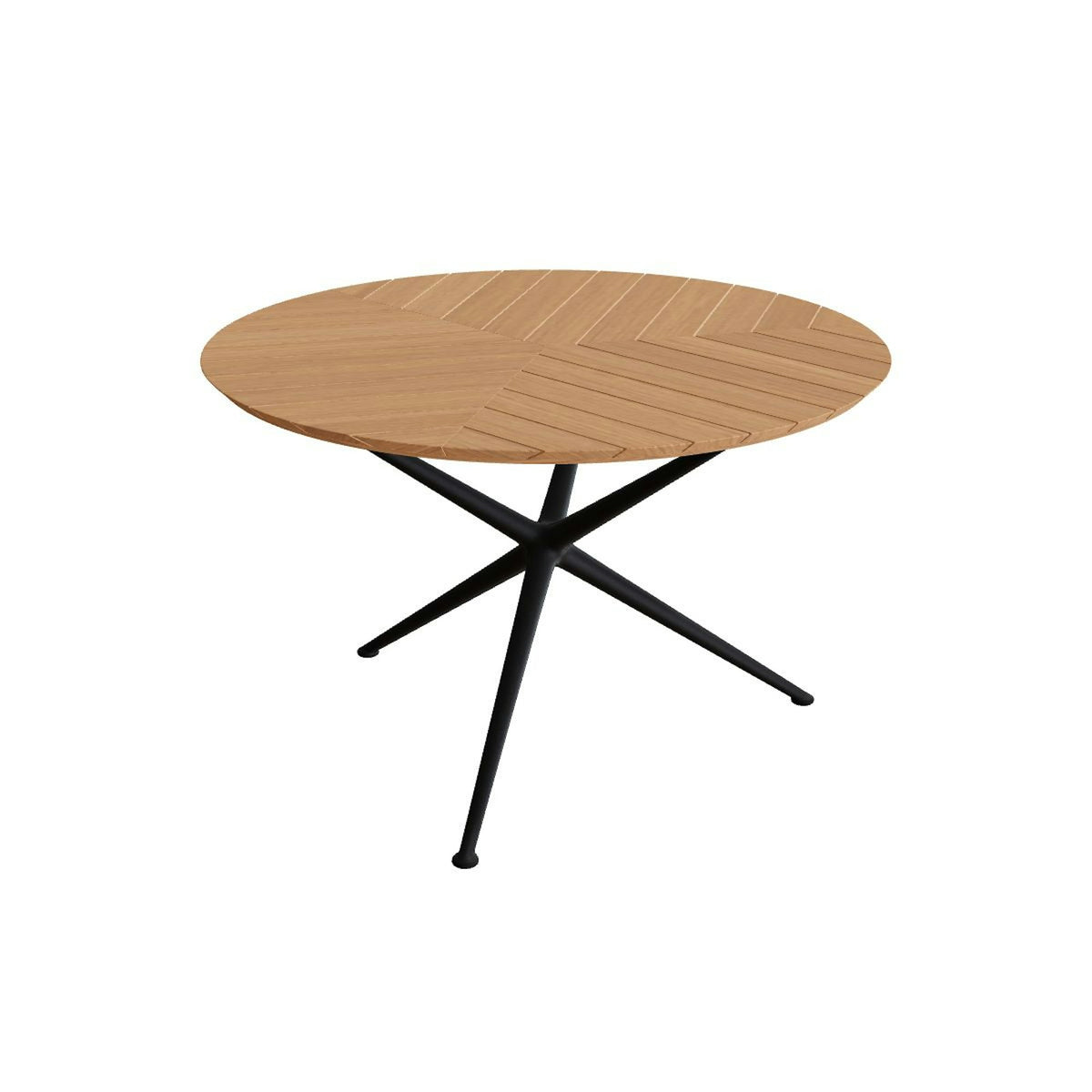 Royal Botania Exes Tisch rund 120 cm – bronze · Teak