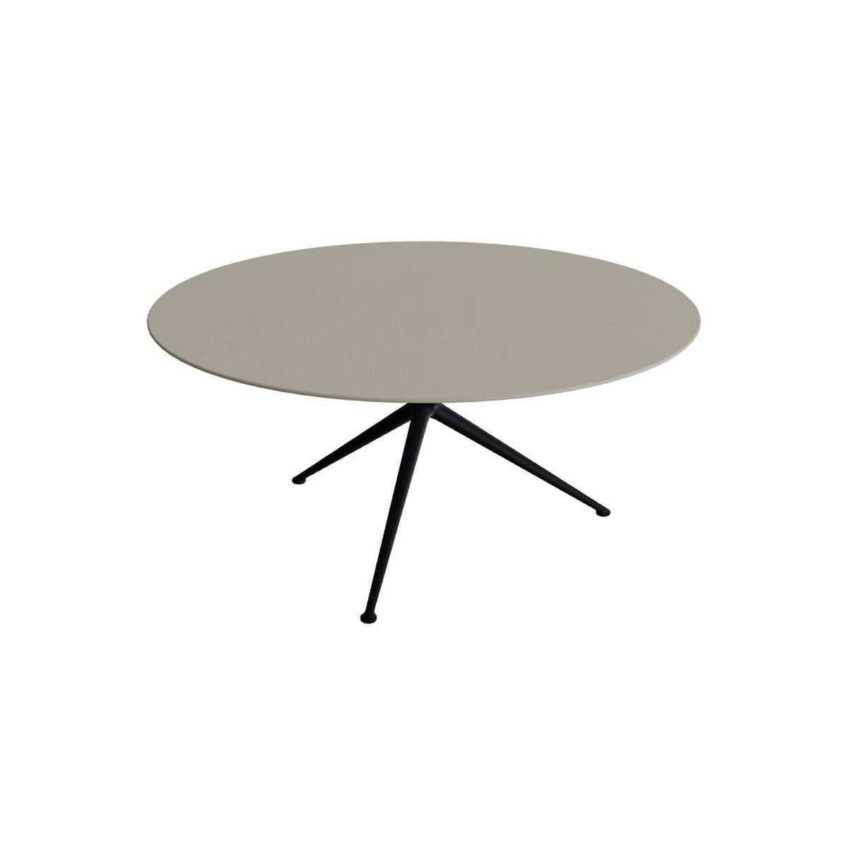 Royal Botania Exes Tisch rund 160 cm – anthrazit · Keramik perlgrau (Pearl Grey)