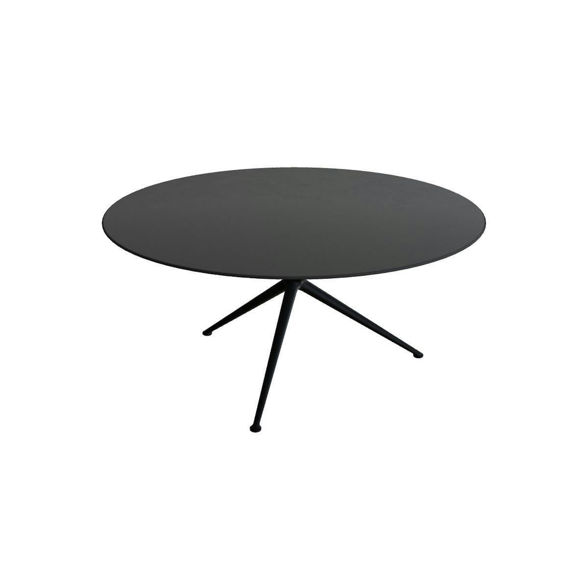 Royal Botania Exes Tisch rund 160 cm – anthrazit · Keramik schwarz (black)