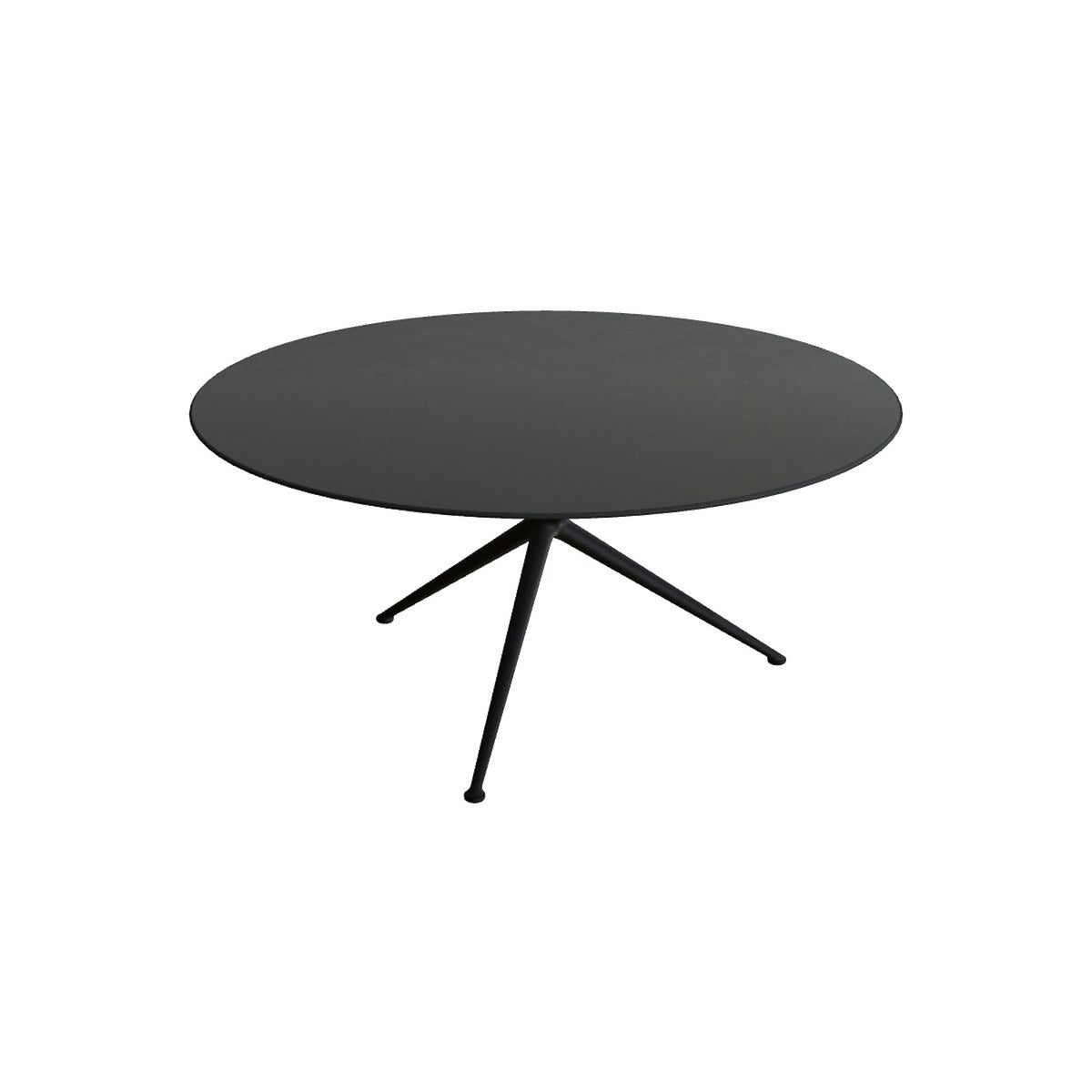 Royal Botania Exes Tisch rund 160 cm – bronze · Keramik schwarz (black)