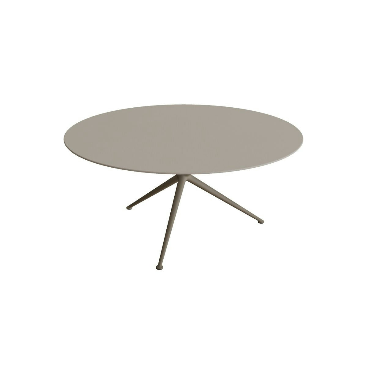 Royal Botania Exes Tisch rund 160 cm – sand · Keramik perlgrau (Pearl Grey)