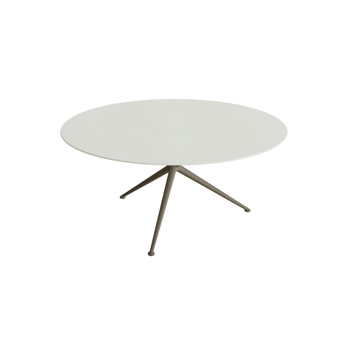 Royal Botania Exes Tisch rund 160 cm – sand · Keramik weiß (white)