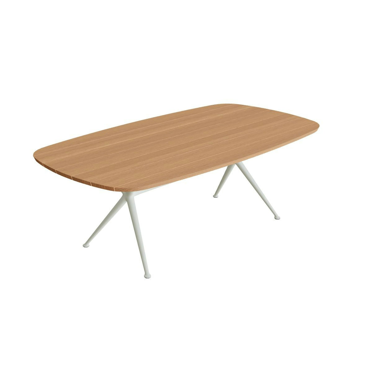 Royal Botania Exes Tisch oval 220 x 120 cm – weiß · Teak