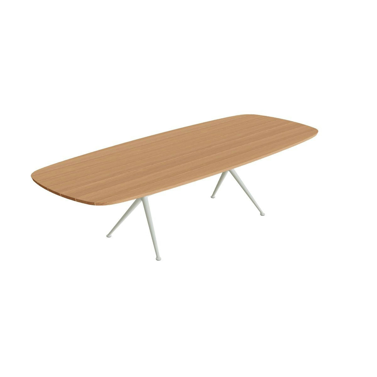 Royal Botania Exes Tisch oval 300 x 120 cm – weiß · Teak