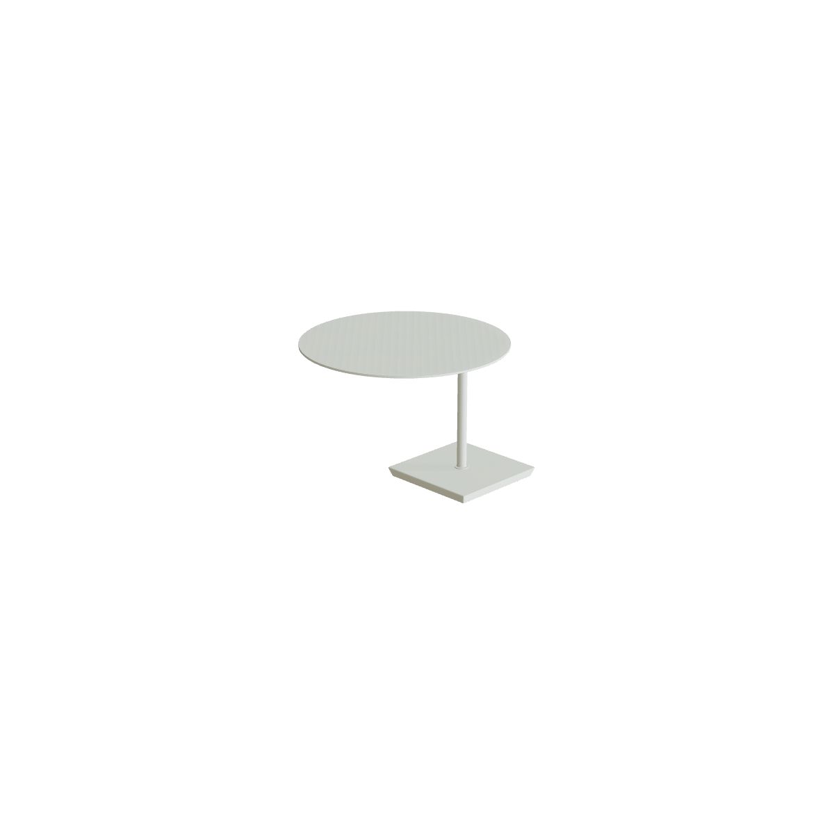 Royal Botania Mozaix Lounge Beistelltisch drehbar 40 cm, weiß
