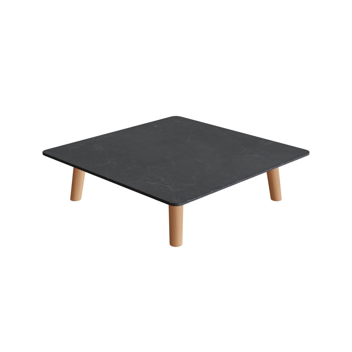 Royal Botania Mambo Lounge Tisch, Keramik schwarz geädert (Nero Marquina)