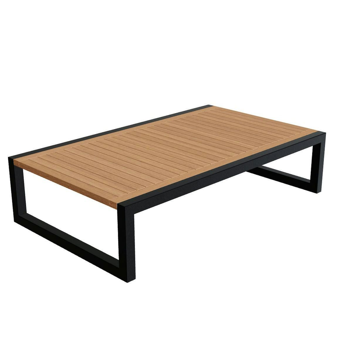 Royal Botania Ninix Loungetisch 150 x 90 cm – anthrazit · Teak