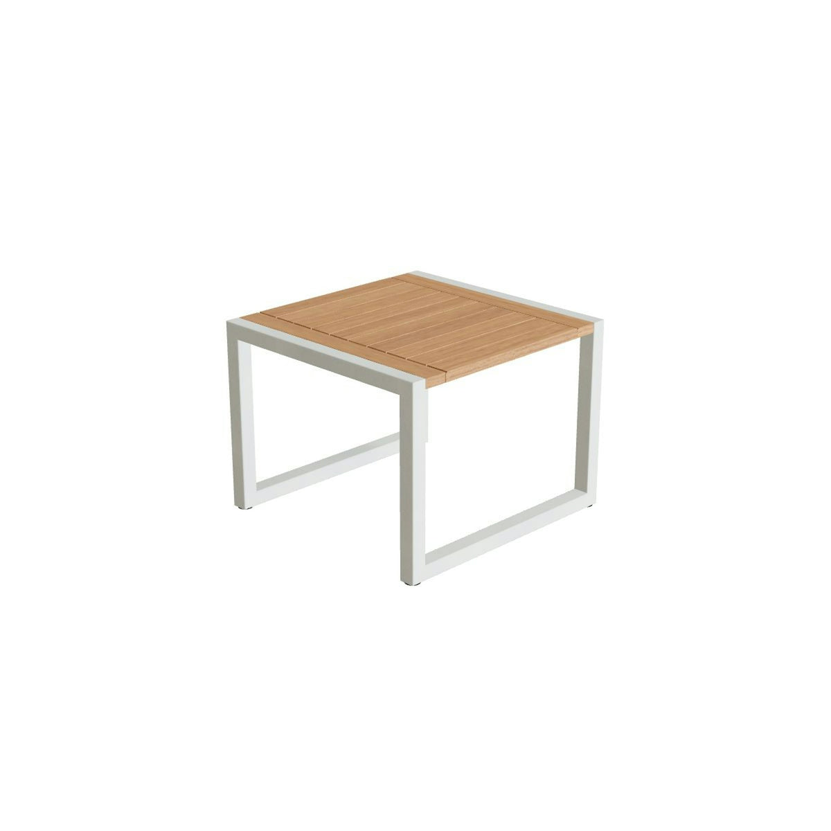 Royal Botania Ninix Beistelltisch 50 cm – weiß · Teak