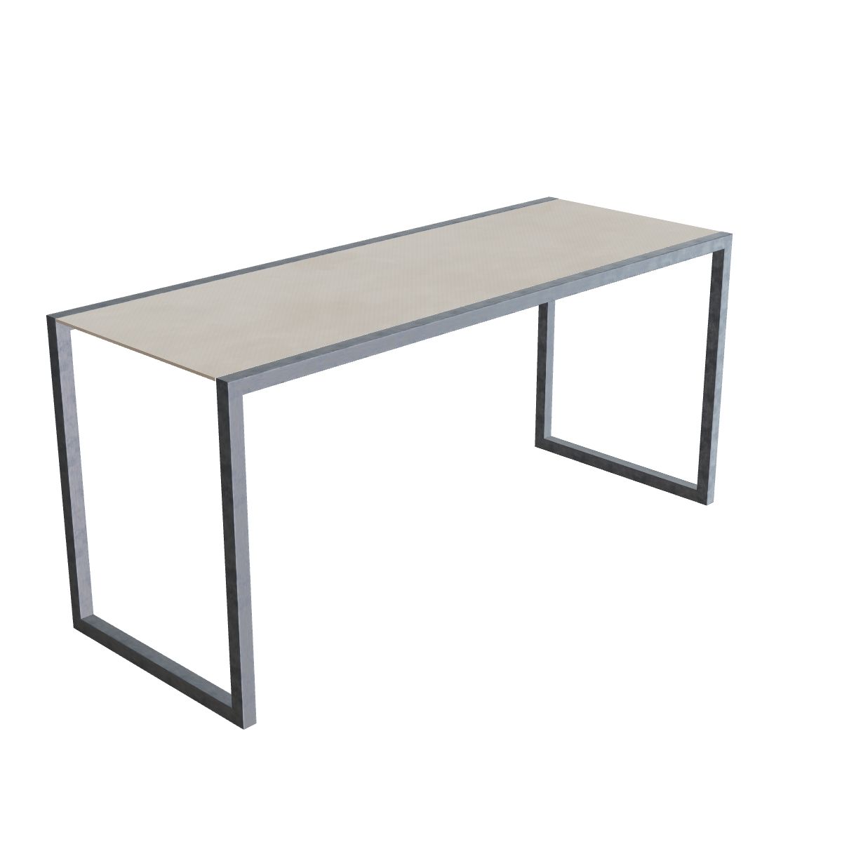 Royal Botania Ninix Bartisch 240 x 90 cm, Gestell Edelstahl elektropoliert, Keramik zementgrau (Cemento Luminoso)