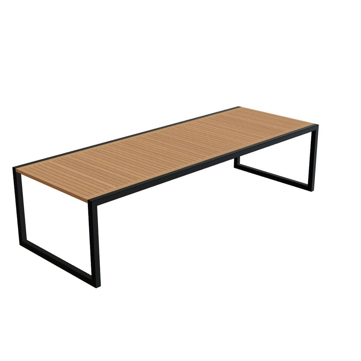 Royal Botania Ninix Tisch 300 x 110 cm – anthrazit · Teak