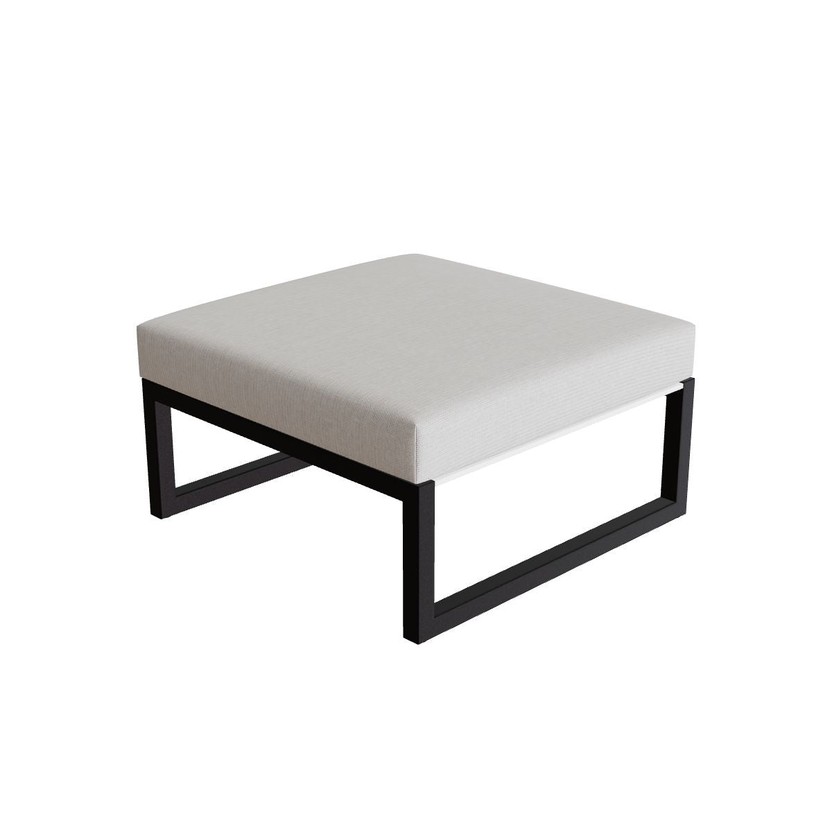 Royal Botania Ninix Lounge Fußhocker 80FT, Gestell bronze, Batyline graphit (graphite)
