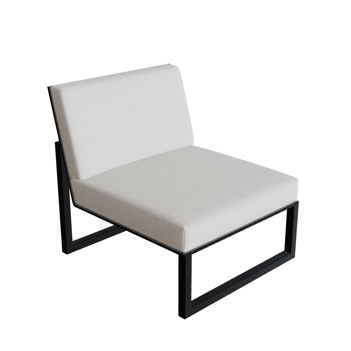 Royal Botania Ninix Lounge Einzelsitzer 80T, Gestell anthrazit, Batyline schwarz (black)