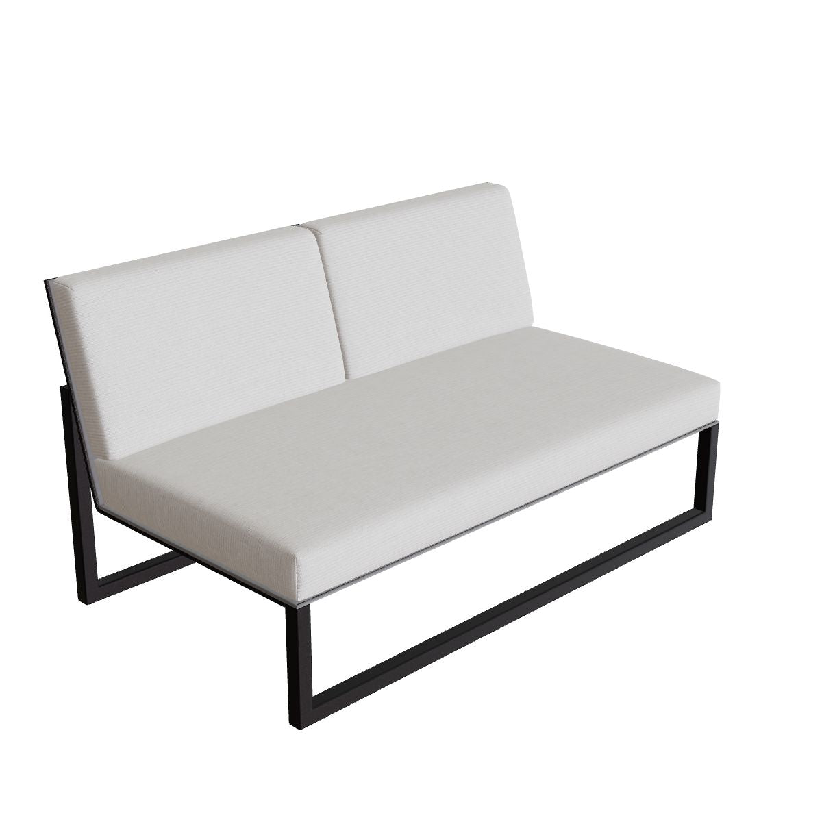 Royal Botania Ninix Lounge Zweisitzer 160ZT, Gestell bronze, Batyline graphit (graphite)