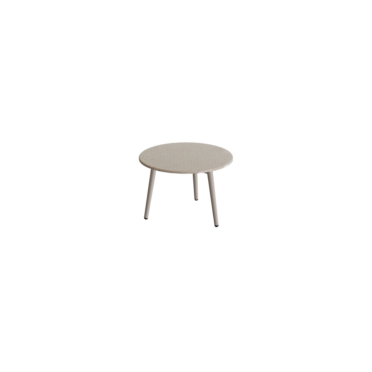 Royal Botania Styletto Beistelltisch 40 cm mit Lavasteinplatte, Alu pebble, Lavastein emailliert moon