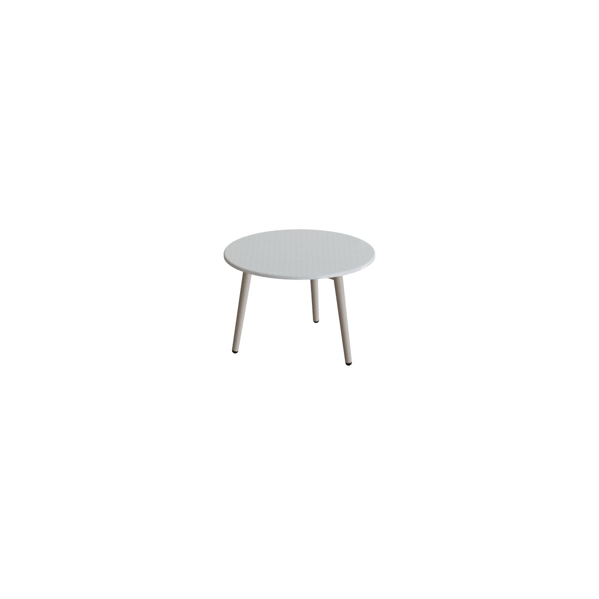 Royal Botania Styletto Beistelltisch 40 cm mit Lavasteinplatte, Alu pebble, Lavastein emailliert pearl