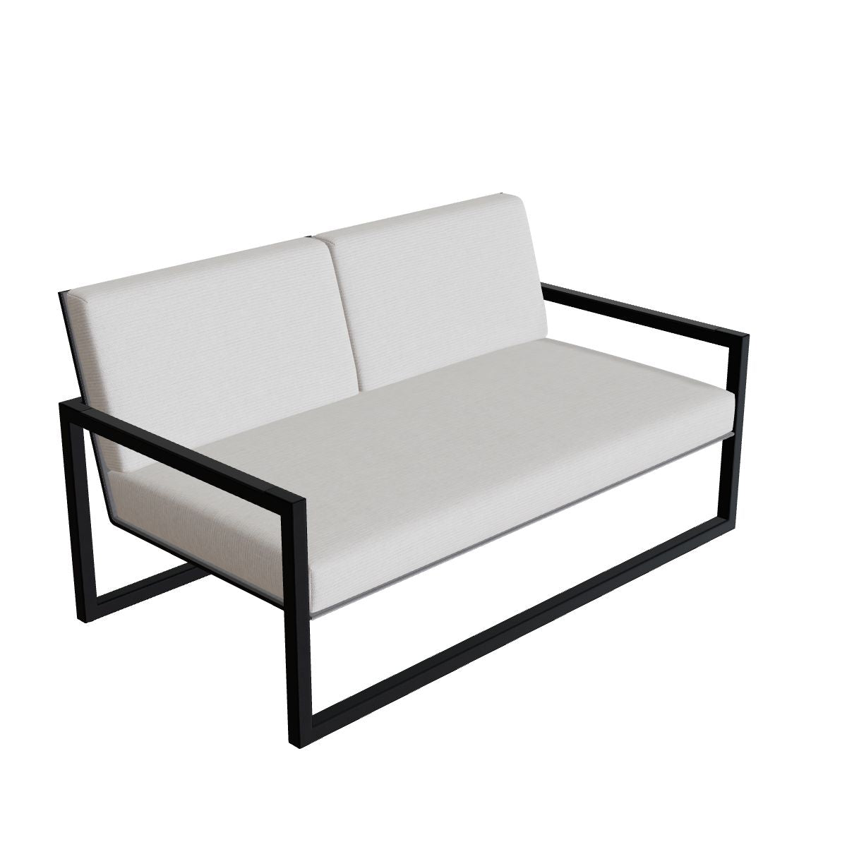 Royal Botania Ninix Lounge Sofa 160T, Gestell anthrazit, Batyline schwarz (black)