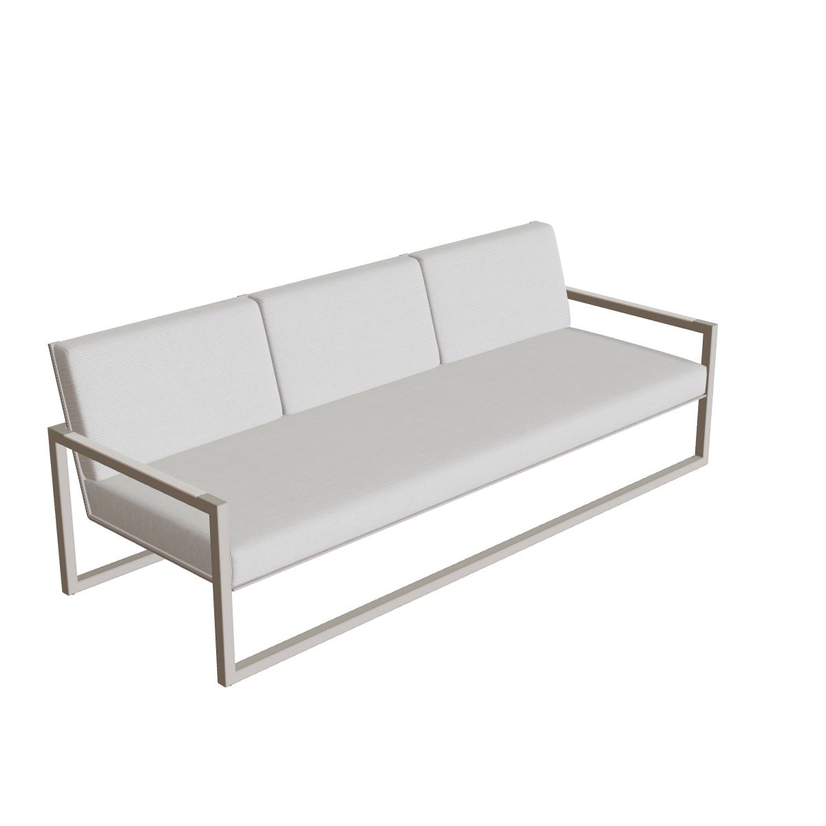 Royal Botania Ninix Lounge Sofa 240T, Gestell pebble, Batyline perlgrau (pearl grey)