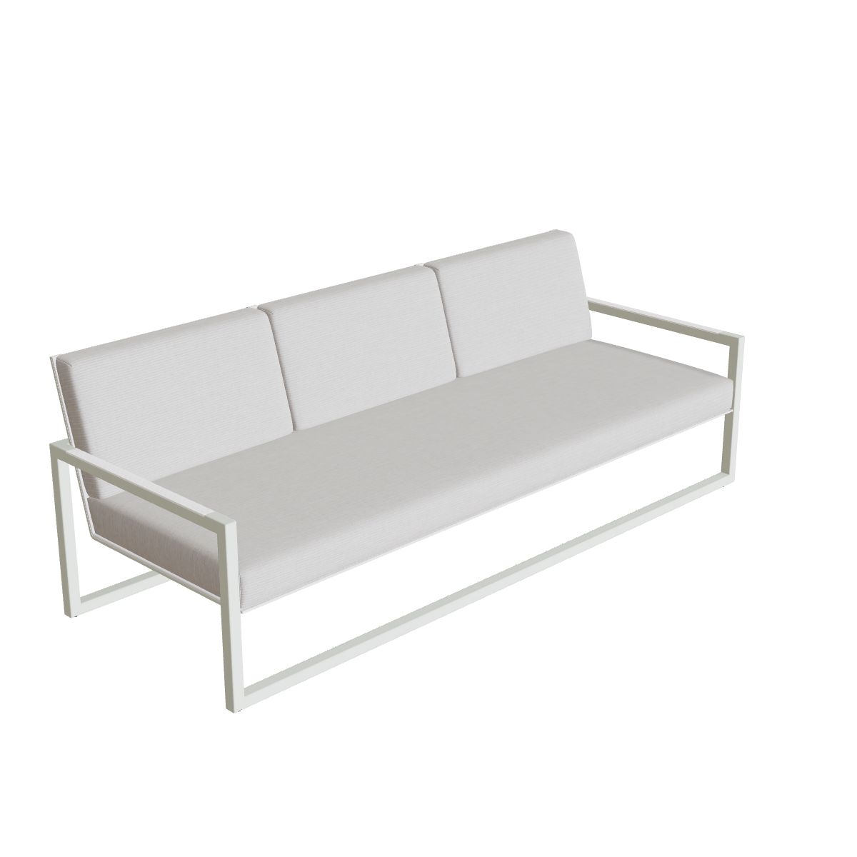 Royal Botania Ninix Lounge Sofa 240T, Gestell weiß, Batyline weiß (white)
