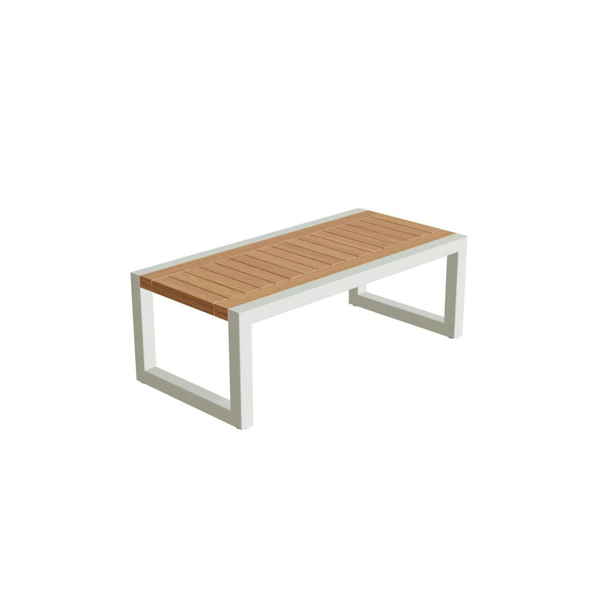 Royal Botania Ninix Lounge Tisch 40T – weiß · Teak