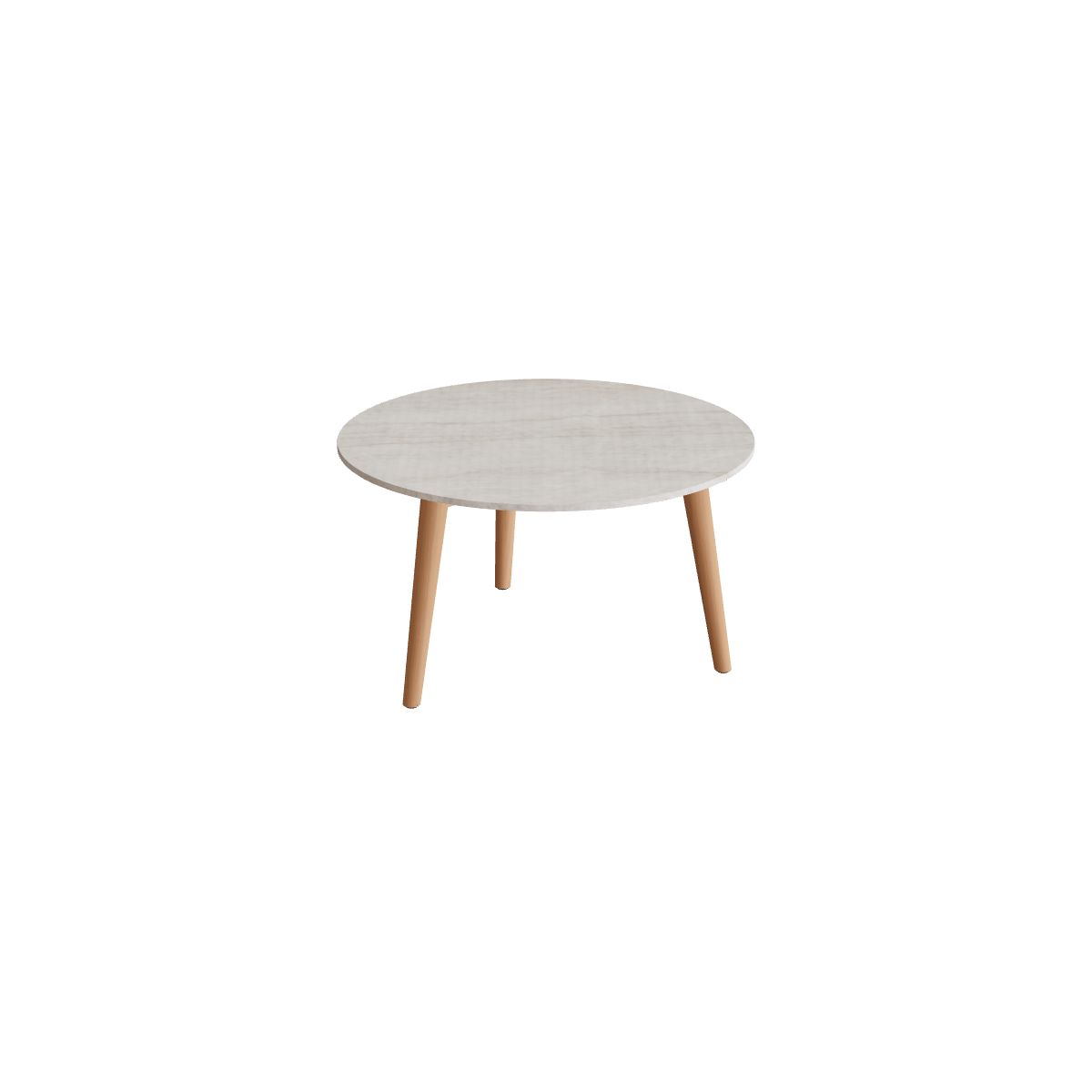 Royal Botania Styletto Beistelltisch 60 cm, Teakbeine, Keramik grau-braun geädert (Strato Quartz)