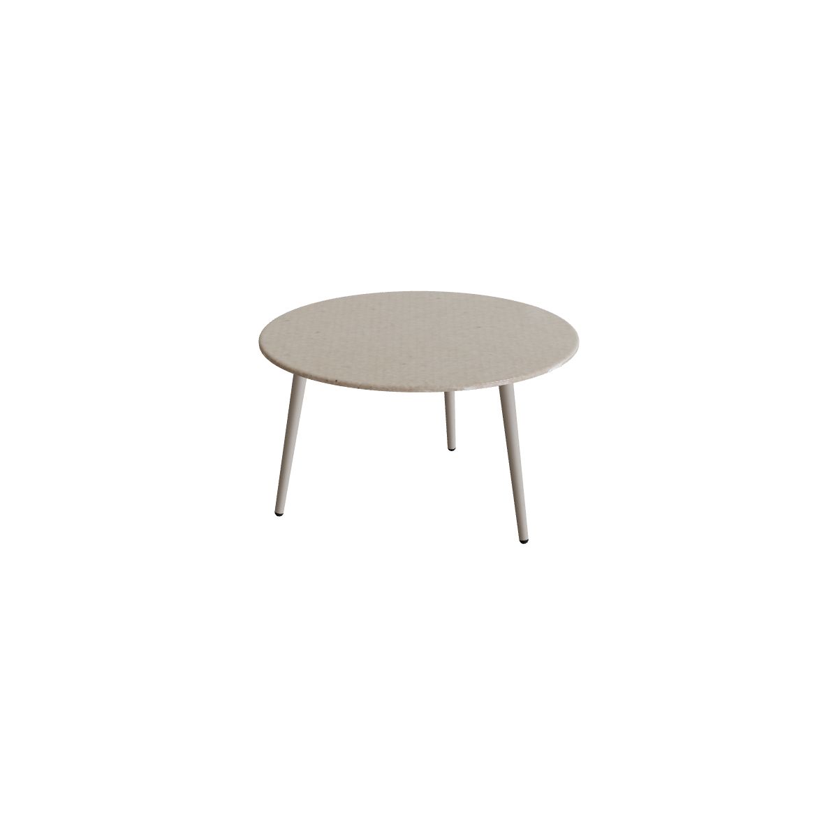 Royal Botania Styletto Beistelltisch 60 cm mit Lavasteinplatte, Alu pebble, Lavastein emailliert moon