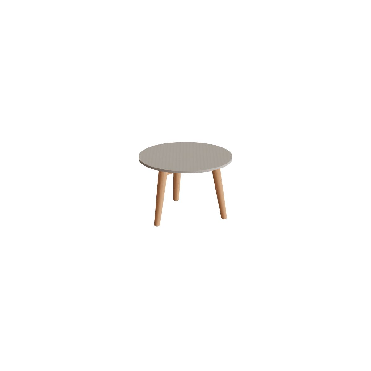Royal Botania Styletto Beistelltisch 40 cm, Teakbeine, Keramik perlgrau (Pearl Grey)