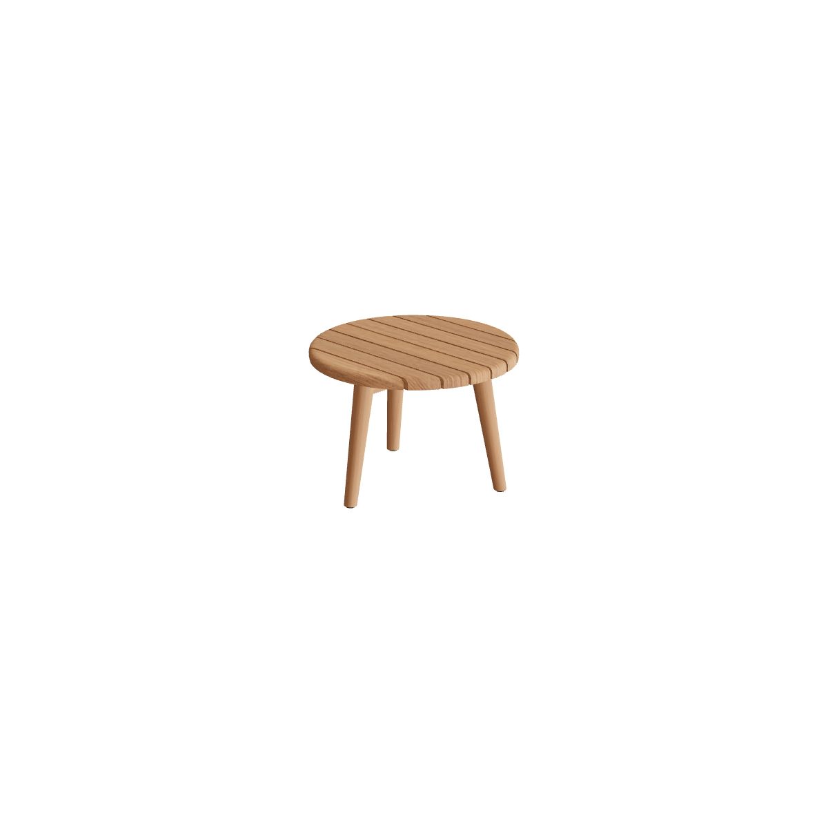 Royal Botania Styletto Beistelltisch 40 cm, Teakbeine, Teak