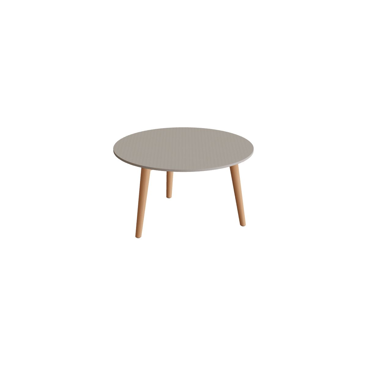 Royal Botania Styletto Beistelltisch 60 cm, Teakbeine, Keramik perlgrau (Pearl Grey)