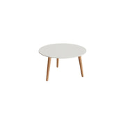 Royal Botania Styletto Beistelltisch 60 cm, Teakbeine, Keramik weiß (white)