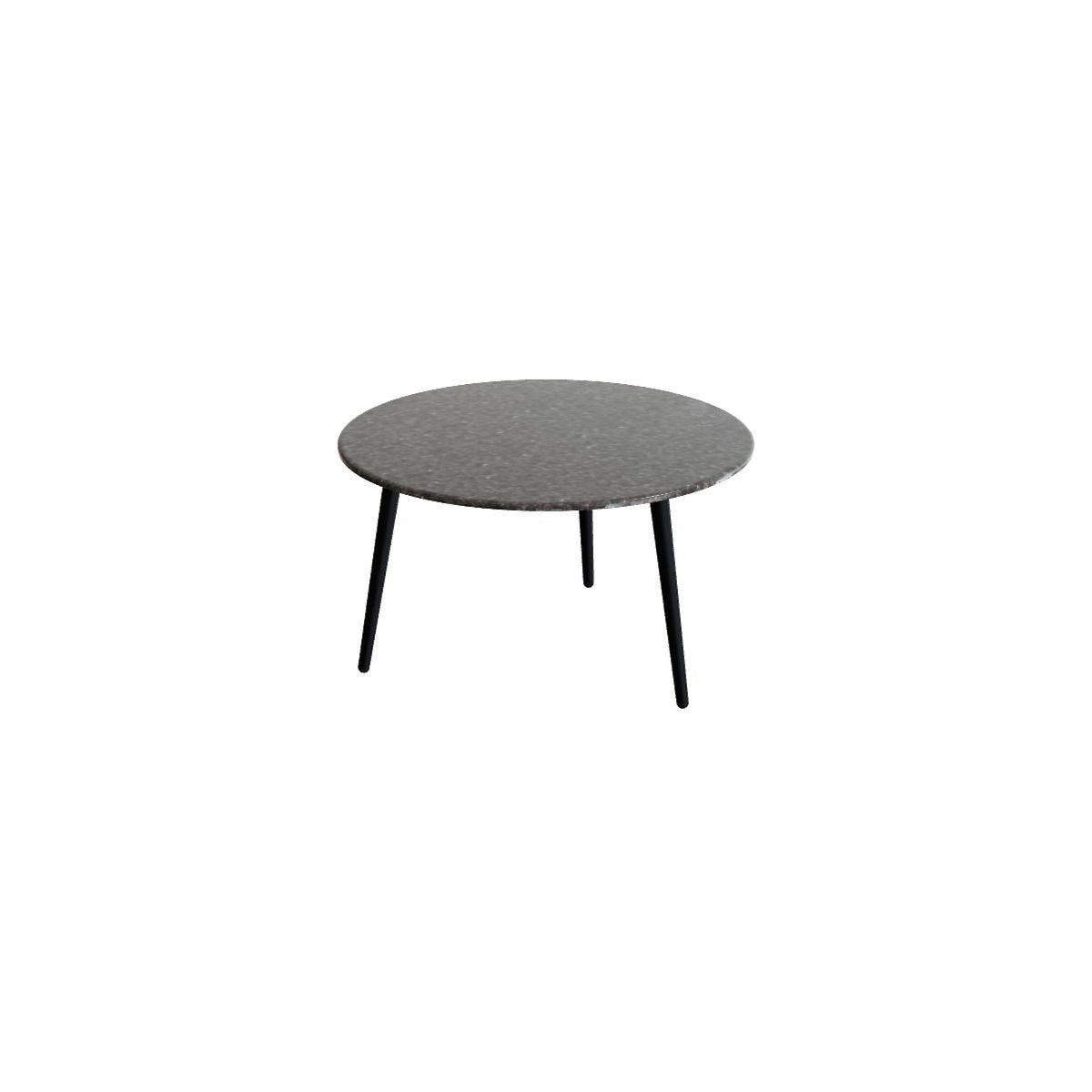 Royal Botania Styletto Beistelltisch 60 cm mit Lavasteinplatte – Alu anthrazit · Lavastein emailliert dusk