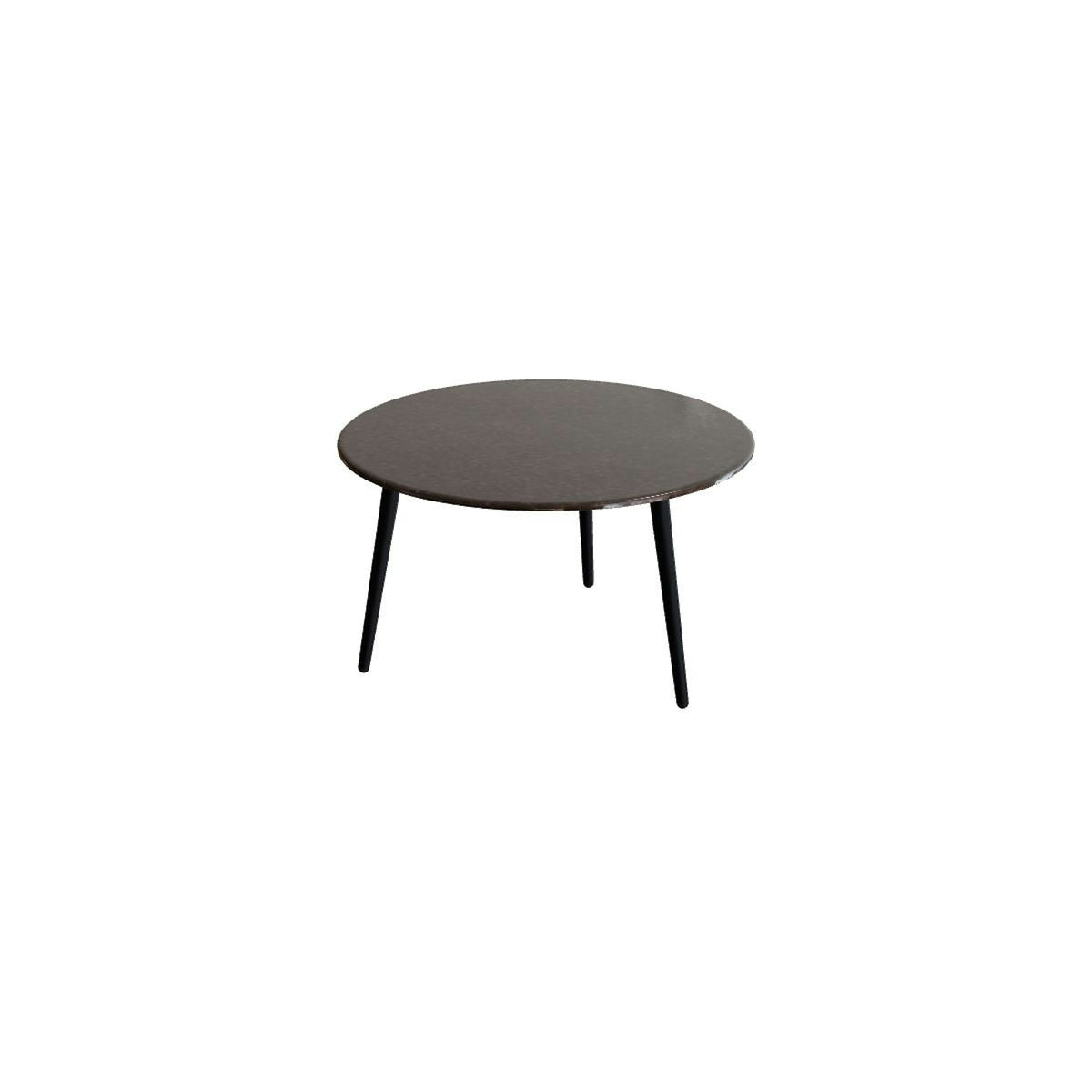 Royal Botania Styletto Beistelltisch 60 cm mit Lavasteinplatte – Alu anthrazit · Lavastein emailliert lava