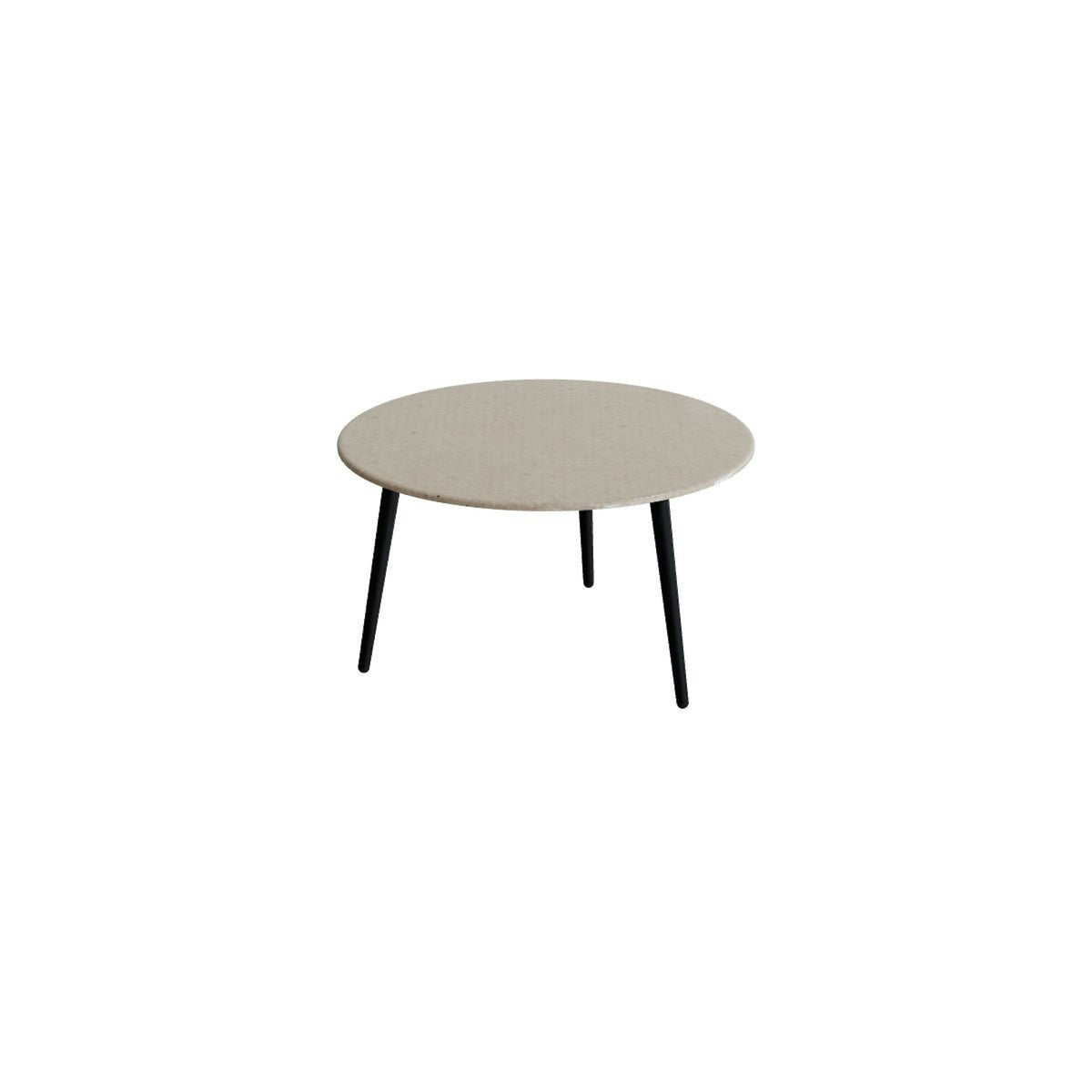 Royal Botania Styletto Beistelltisch 60 cm mit Lavasteinplatte – Alu anthrazit · Lavastein emailliert moon