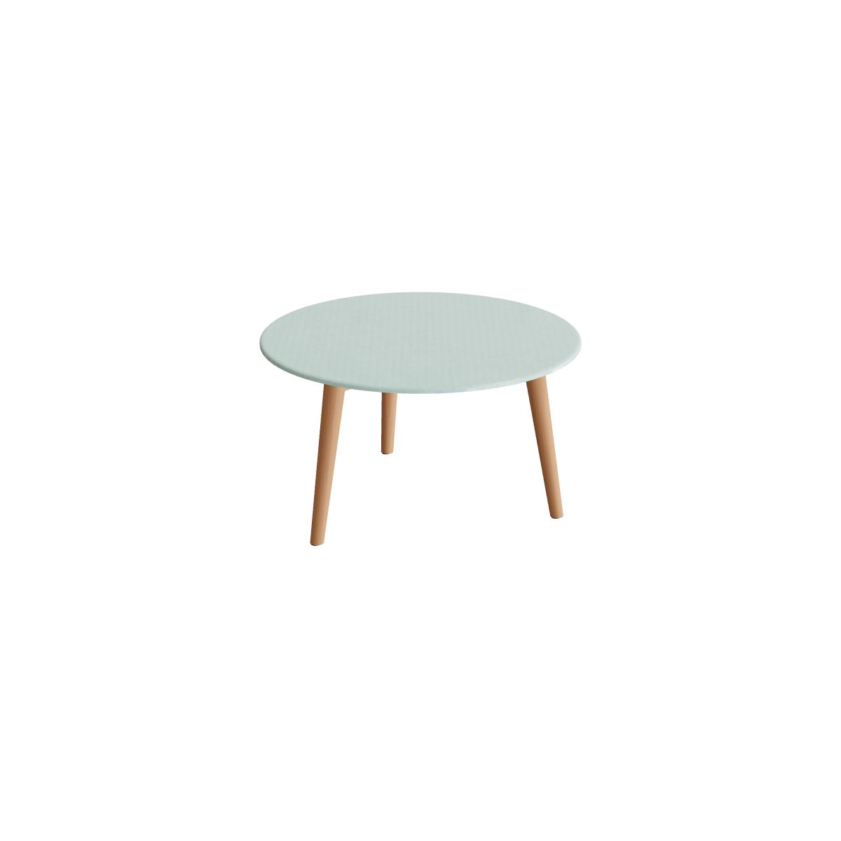 Royal Botania Styletto Beistelltisch 60 cm mit Lavasteinplatte, Teakbeine, Lavastein emailliert jade